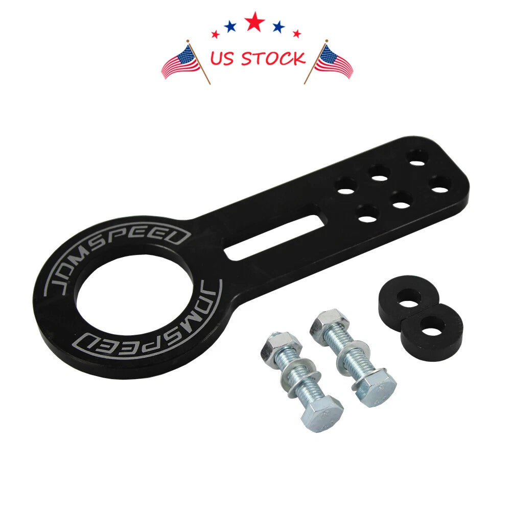 Tow Hook Kit for Make Model  - CNC Anodized Black Billet Aluminum