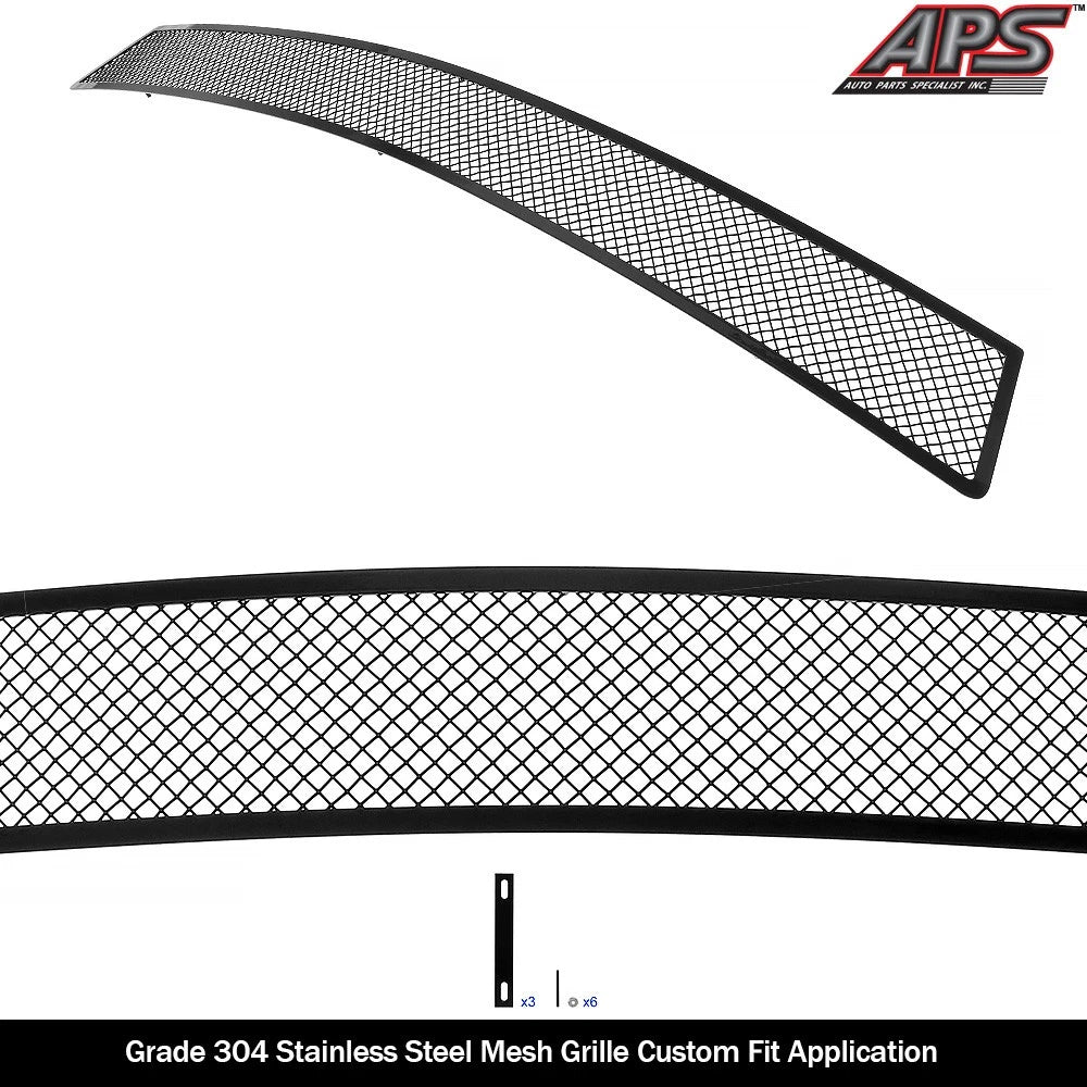 Stainless Black Mesh Grille Insert for Chevy Camaro SS (2014-2015)
