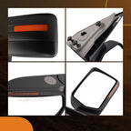 Right Mirror for Ford F-150 (2009-2010) Textured Black with Light