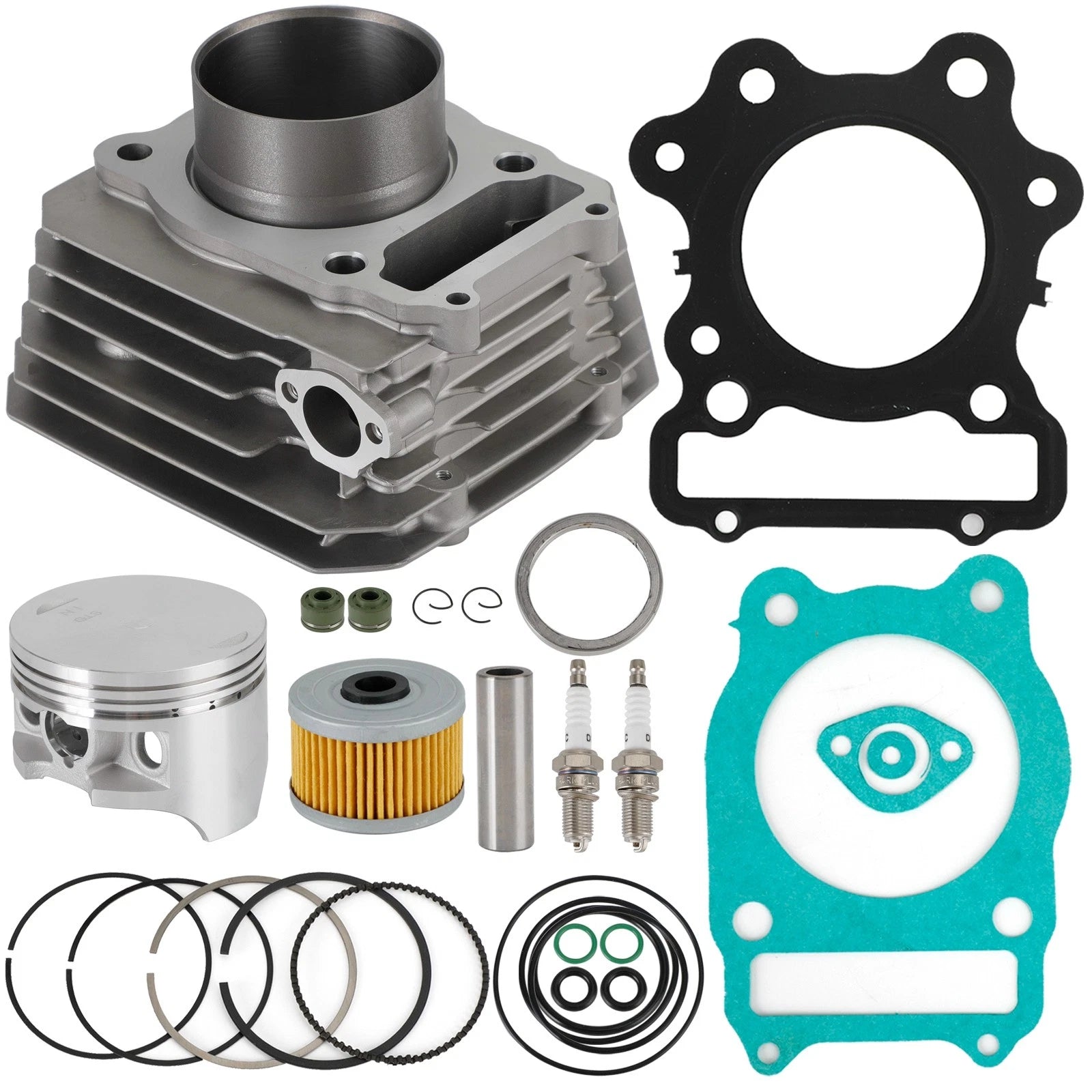 Complete Top End Cylinder Kit for Honda ATV TRX 300 FourTrax (1988–2000)