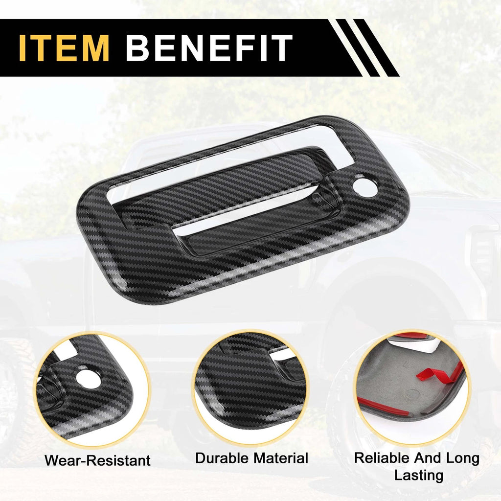Set of 4 Exterior Door Handle Covers for Ford F-150 (2004–2014) Carbon Fiber