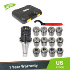 14-Piece Spring Collet Chuck Set for NMTB 40 (Fits Various Models)