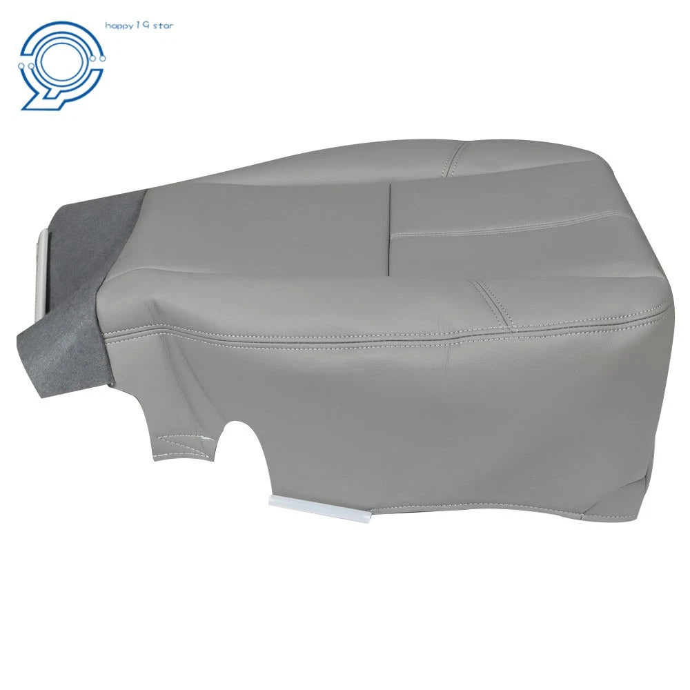 Set of 2 Gray Leatherette Seat Covers for Chevy Silverado 1500 (2007-2014)