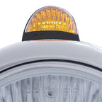 Headlight Crystal H4 LED with Amber Turn Signal for Toyota Hilux (2016–2020)