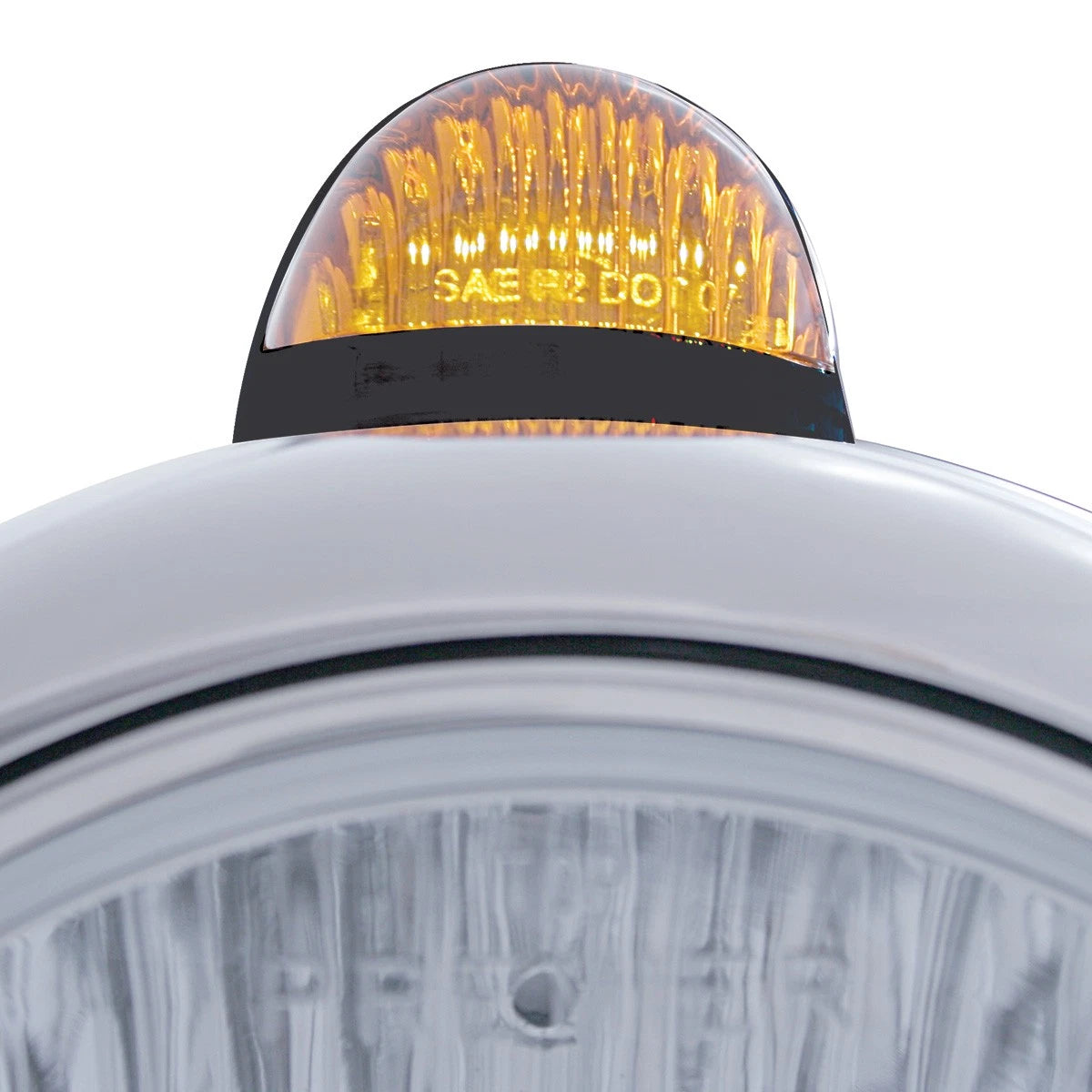 Headlight Crystal H4 LED with Amber Turn Signal for Toyota Hilux (2016–2020)