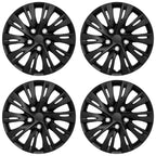 16' 10 Split Spoke Gloss Black Wheel Cover Hubcaps for 2012-2014 Toyota Camry