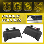 Set of 2 Exterior Door Handles for Jeep Compass (2007–2016) Black Plastic