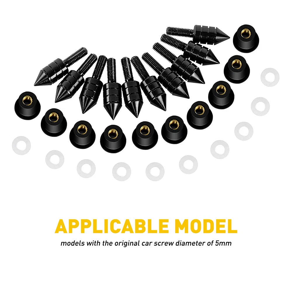 Spike Bolt Kit for Motorcycle Windshield (Universal Fit)