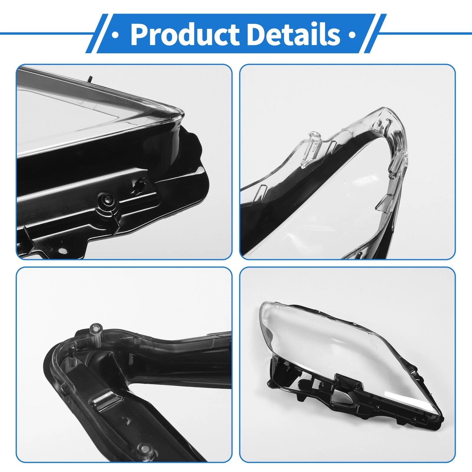 Headlight Lens Cover for Lexus LS460 (2007–2009) PC Clear