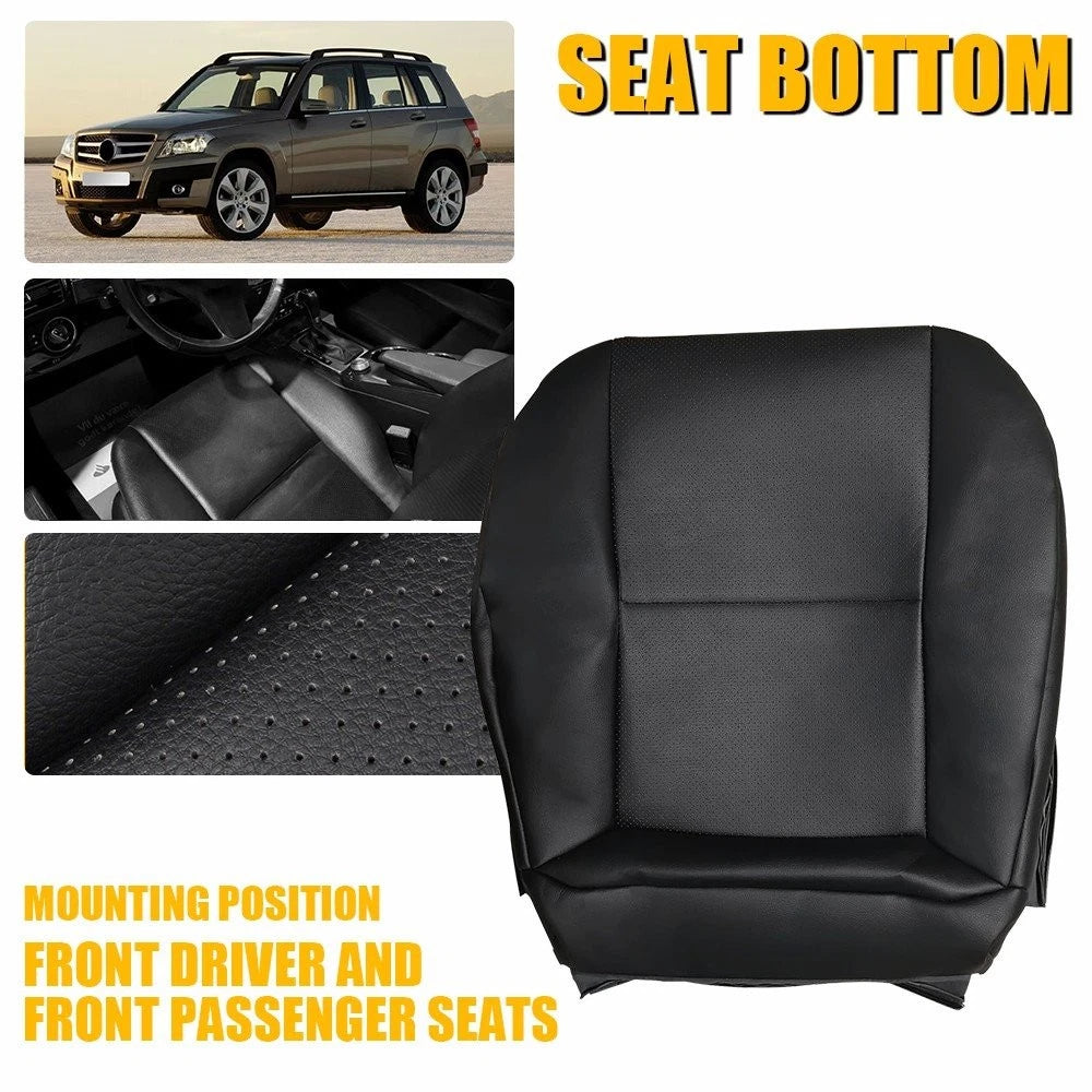Seat Bottom Cushion Cover for Mercedes Benz GLK250 300 (2008–2015) Black