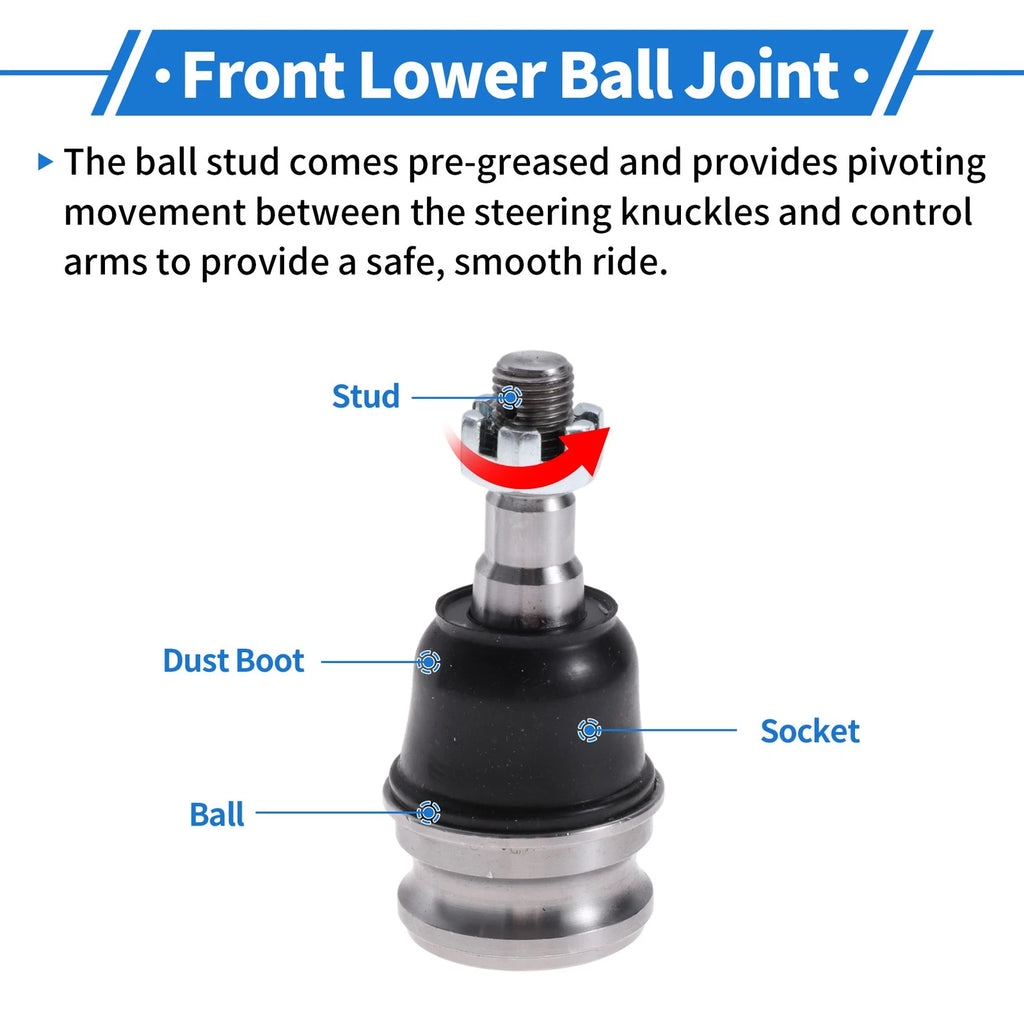 2X Front Lower Ball Joints for Saab 9-2X (2005–2006) No.K9513/20206AJ000/21067GA050