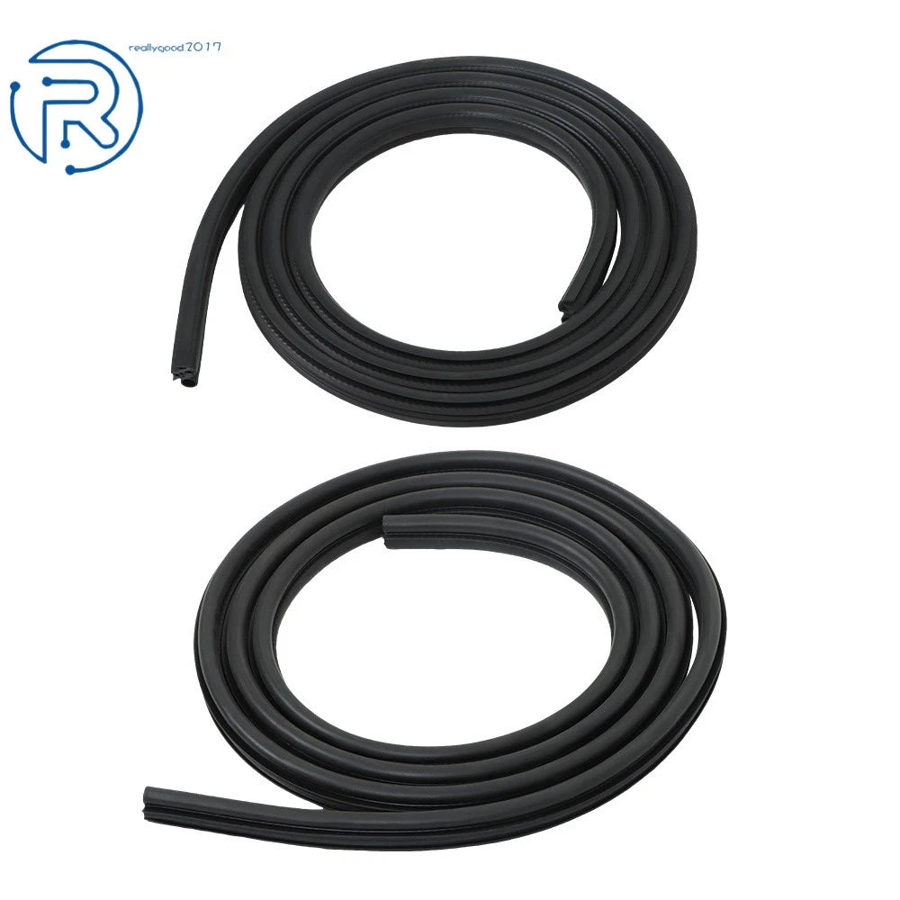 Set of 2 Rubber Front Door Weatherstrip Seals for Dodge Ram Pickup (1994–2002)