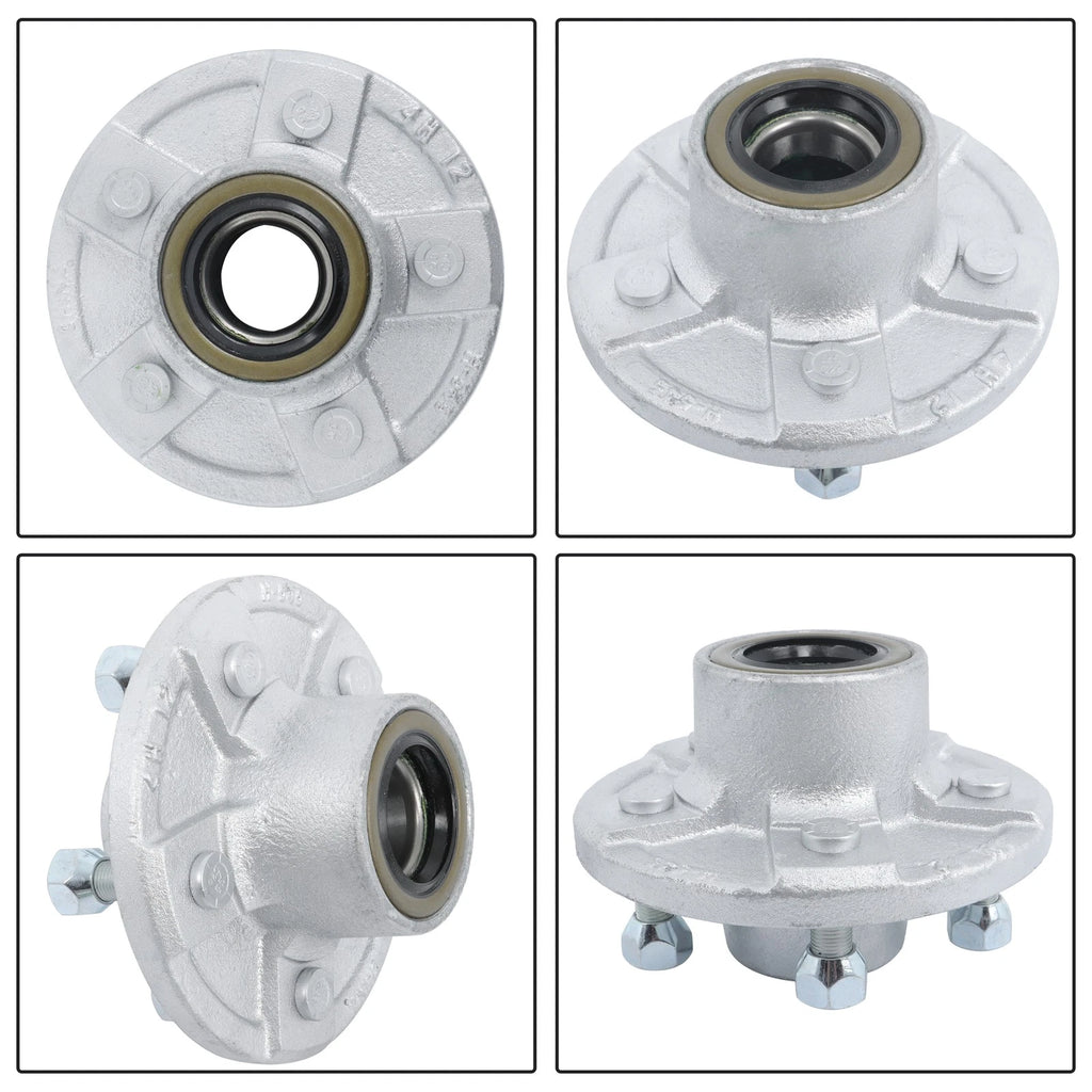5 Lug Galvanized Fully Greased Bearings for Boat Trailer (3500 lb)