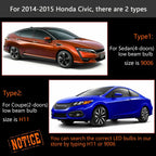 LED Headlights Kit for Honda Civic & Accord (2000-2015)