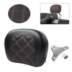Sissy Bar Backrest Pad Kit for Harley Road King FLHR, Road Glide FLTR