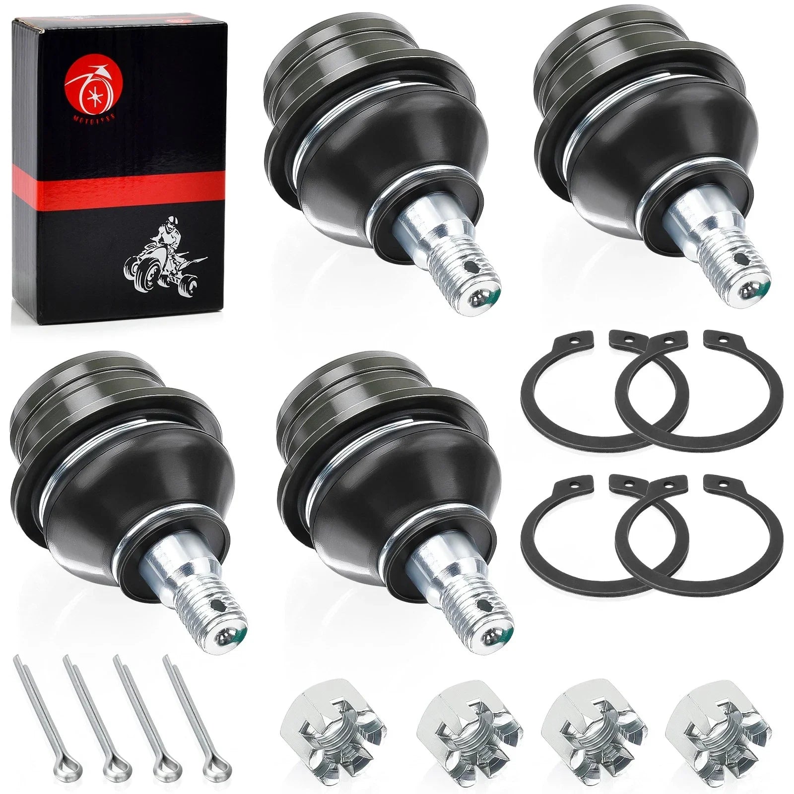 4x A-Arm Ball Joint for Suzuki KingQuad 450 500 700 750 (2005–2023)
