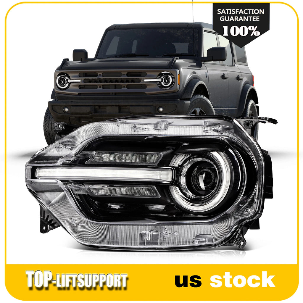Left Side LED Signature Headlight with Bulbs for Ford Bronco Sport (2021–2025)