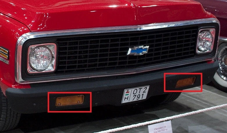 LED Parking Lights with Flasher Amber Turn Signal for Chevy Truck (1971–1972)