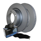 Front Brake Kit 355mm Rotors Akebono Ceramic Pads for LX570 Land Cruiser Sequoia (2008–2021)