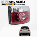 LED Tail Light Outer Brake Lamp for GMC Acadia (2007–2012) w/Bulb, Passenger Side