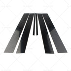 6X Black Pillar Post Cover Trim for Honda Civic Sedan (2006–2011)