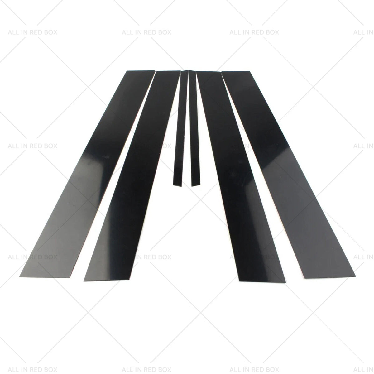 6X Black Pillar Post Cover Trim for Honda Civic Sedan (2006–2011)