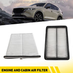 Engine & Carbon Cabin Air Filter Combo Set for Mazda 3 6 CX-5 (2014–2023)