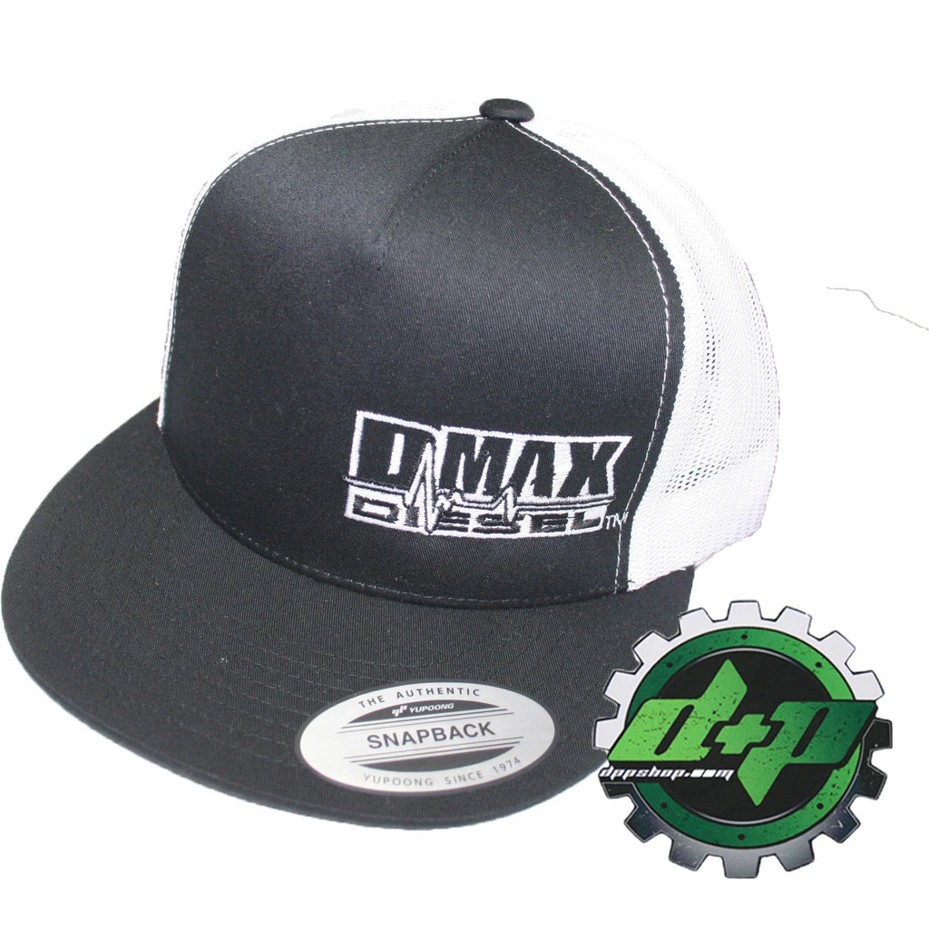 DMAX Diesel Flat Bill Snap Back Trucker Cap for Chevy Duramax (2001–2023)