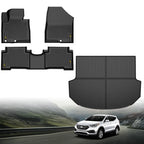 Set of 2 All Weather TPE Floor Mats for Hyundai Santa Fe (2013–2018)