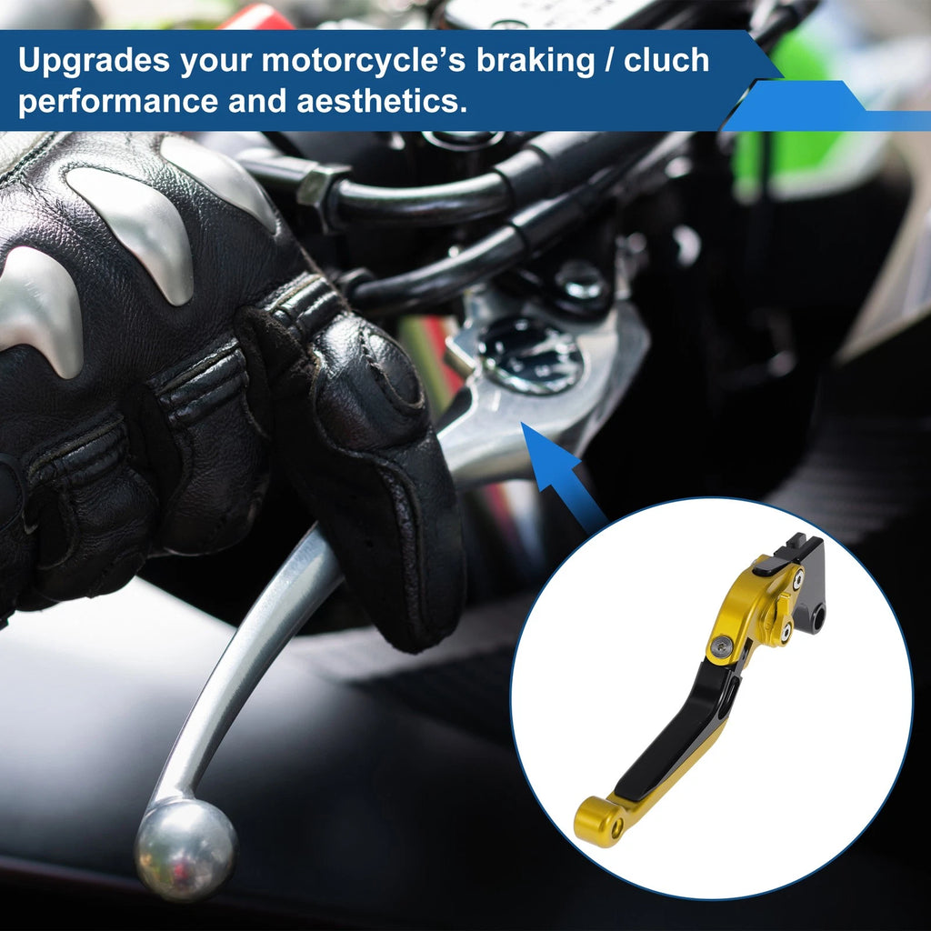 Adjustable Brake Clutch Lever for Honda CBR600RR (2003–2019) - Gold Black