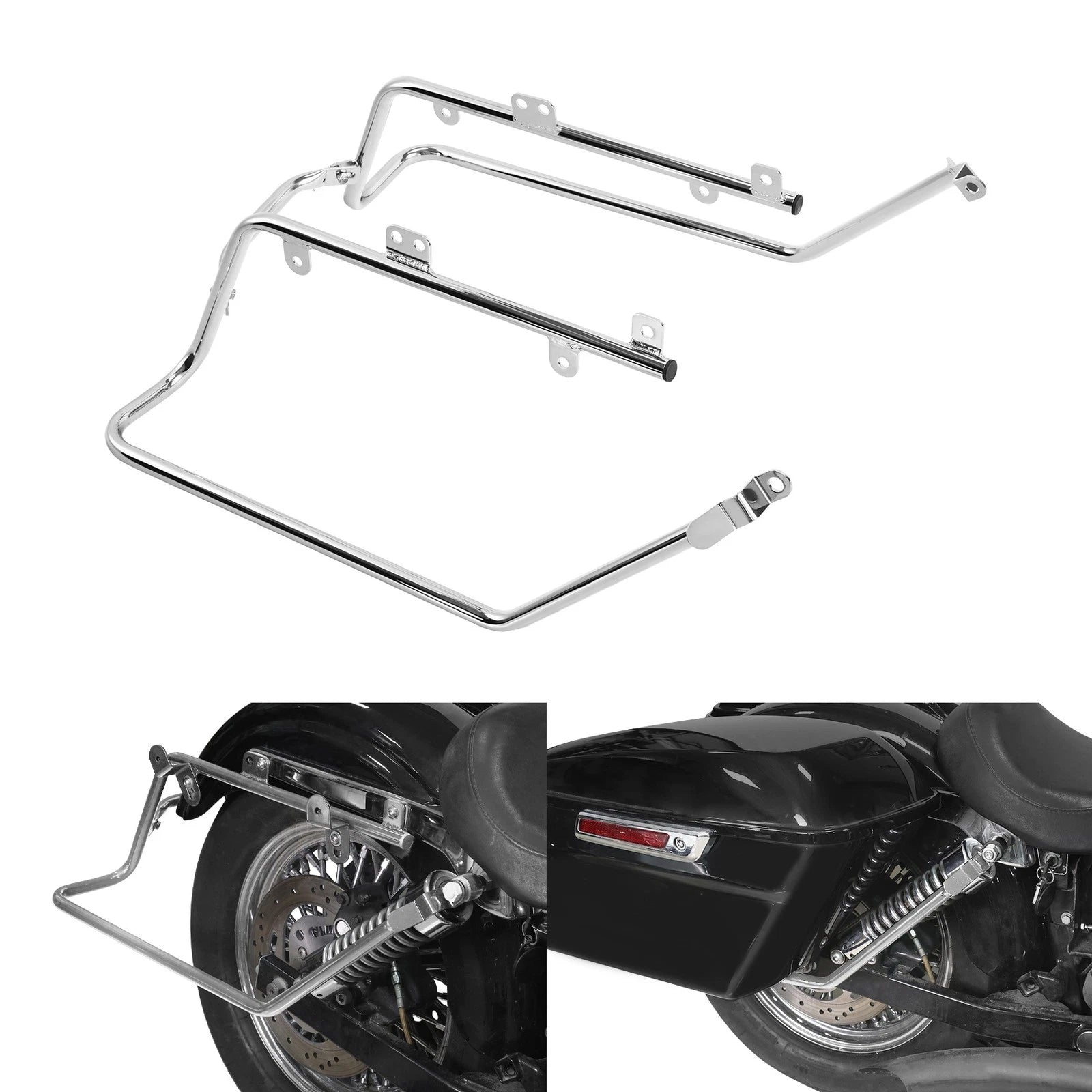 Saddlebag Conversion Support Bracket for Harley Super Glide, Street Bob (2008–2017)