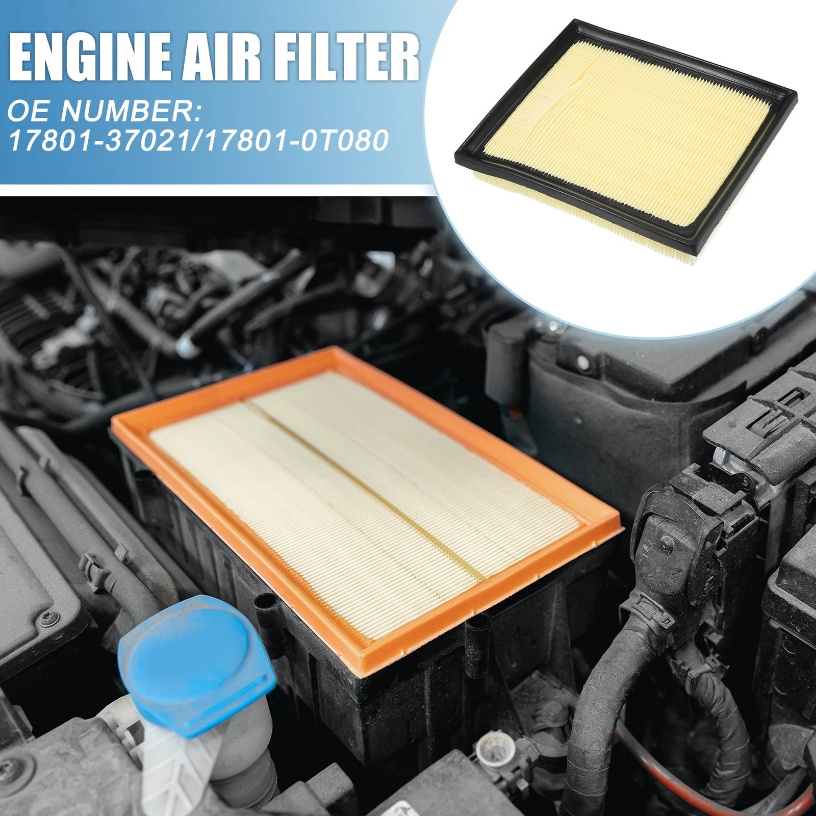 Engine Air Filter No. 17801-37021 for Toyota Prius (2010–2015) & Lexus CT200h