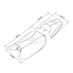 Set of 2 Black Grey Driver & Passenger Seats for BMW R 1300 GS (2023–2025)