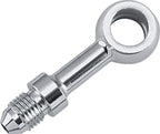 Twin Power Stainless Brake Fitting 3/8 Inch X AN3 Straight Banjo Adaptor