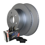 Rear Brake Kit 345mm Disc Rotors & Bosch Pads for Cadillac Chevrolet GMC