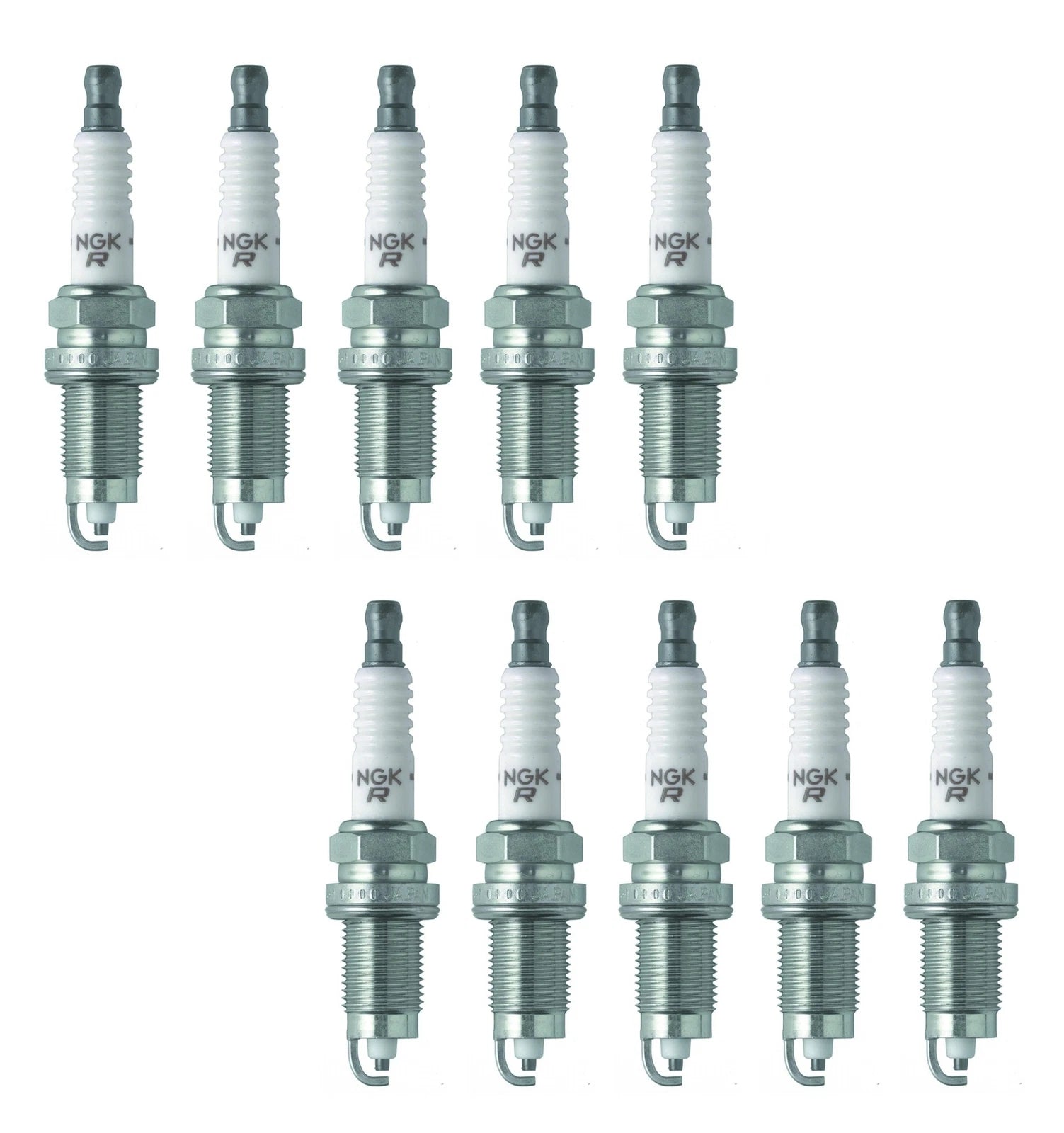 Set of 10 NGK V-Power Spark Plugs for Dodge Viper 8.0L V10 (1992–2002)