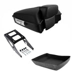 Matte Chopped Trunk Backrest Mount Rack for Harley Sport Glide (2018–2025)