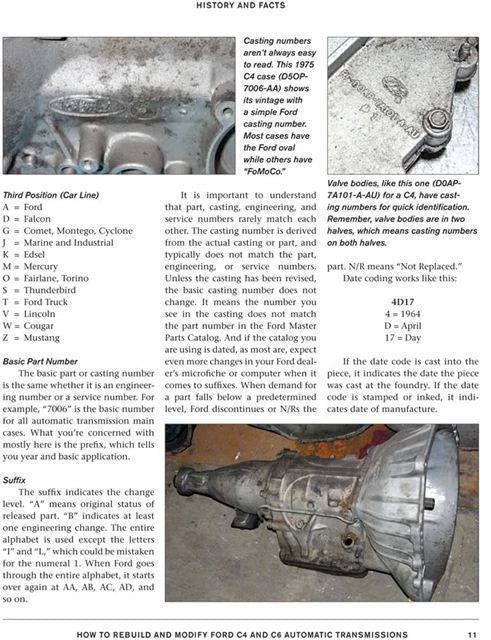 Automatic Transmission Rebuild & Modify Guide for Ford C4 C6 (1964-1996)