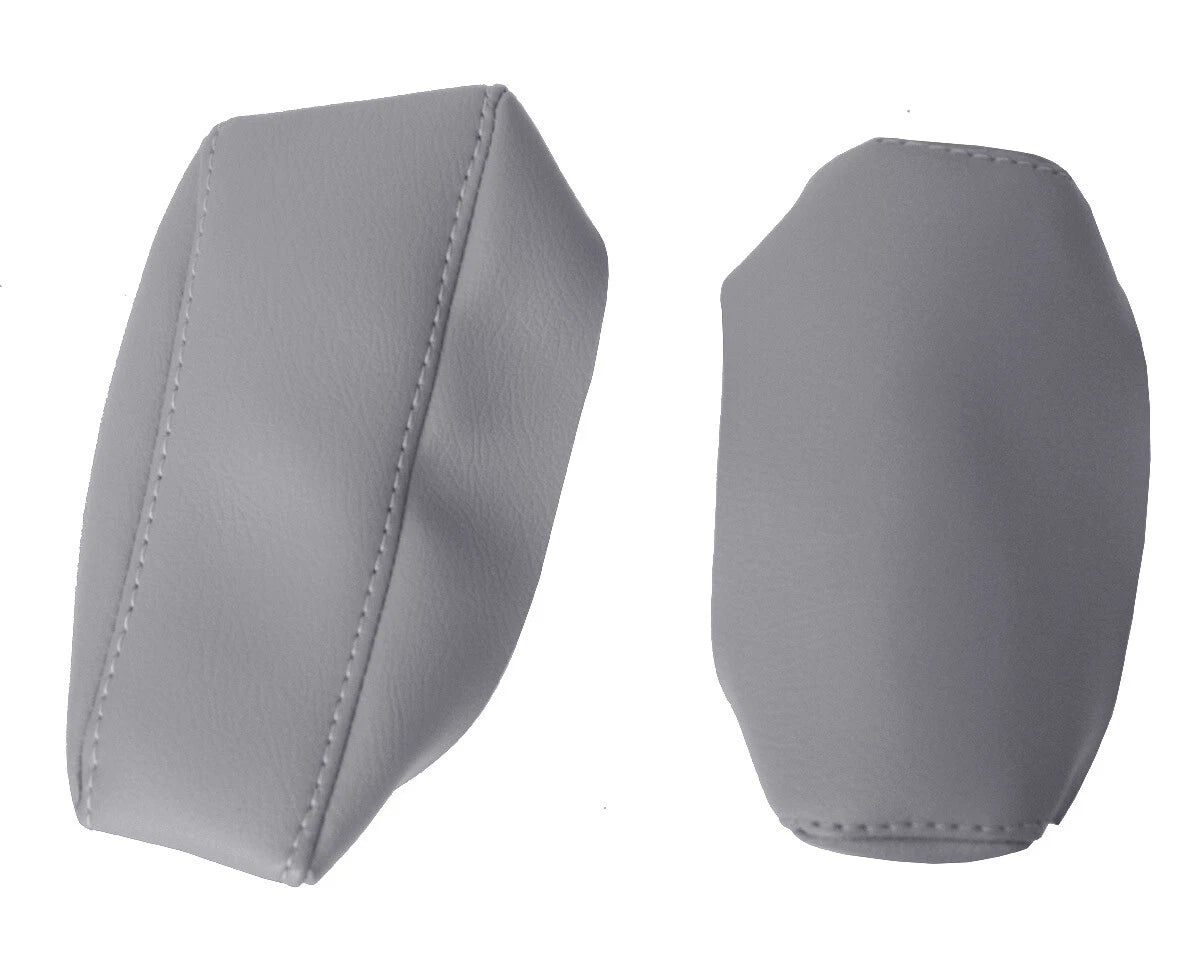 Leather Center Console Lid Armrest Cover for BMW E60 (2003–2010) Gray