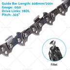 Chainsaw Chain 325 050 78DL 20" for RYOBI RCS5050 (50CC)