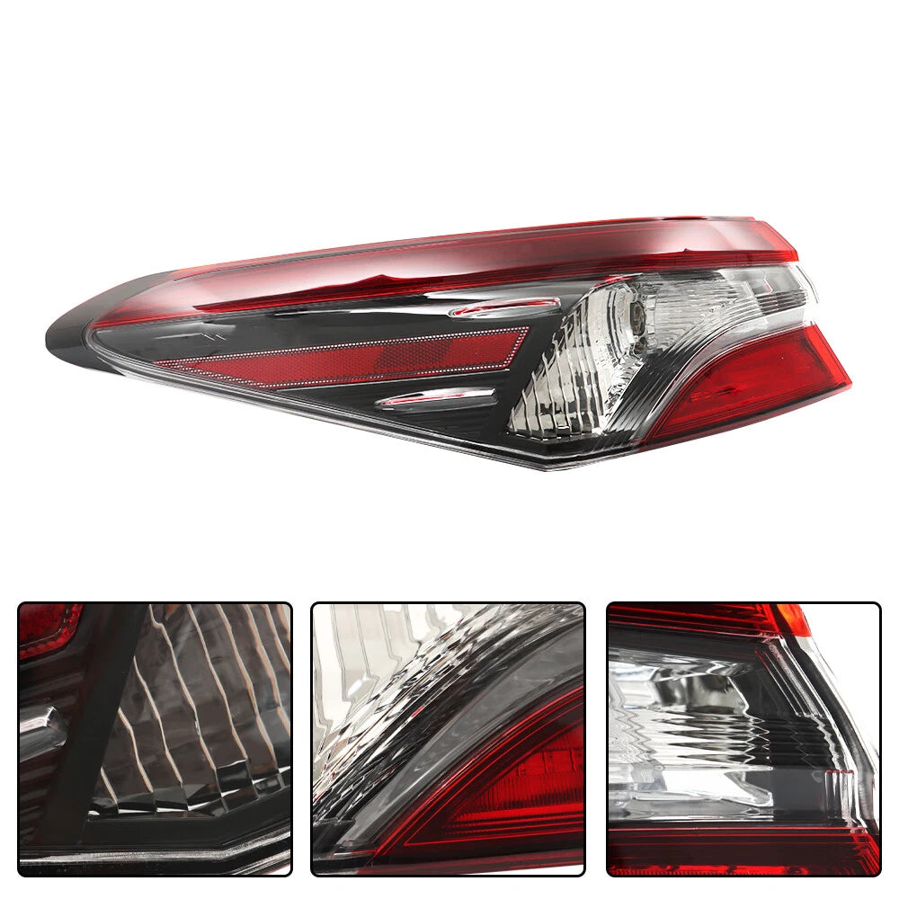 Left Driver Side Rear Outer Tail Light for Toyota Camry (2021-2022) Halogen