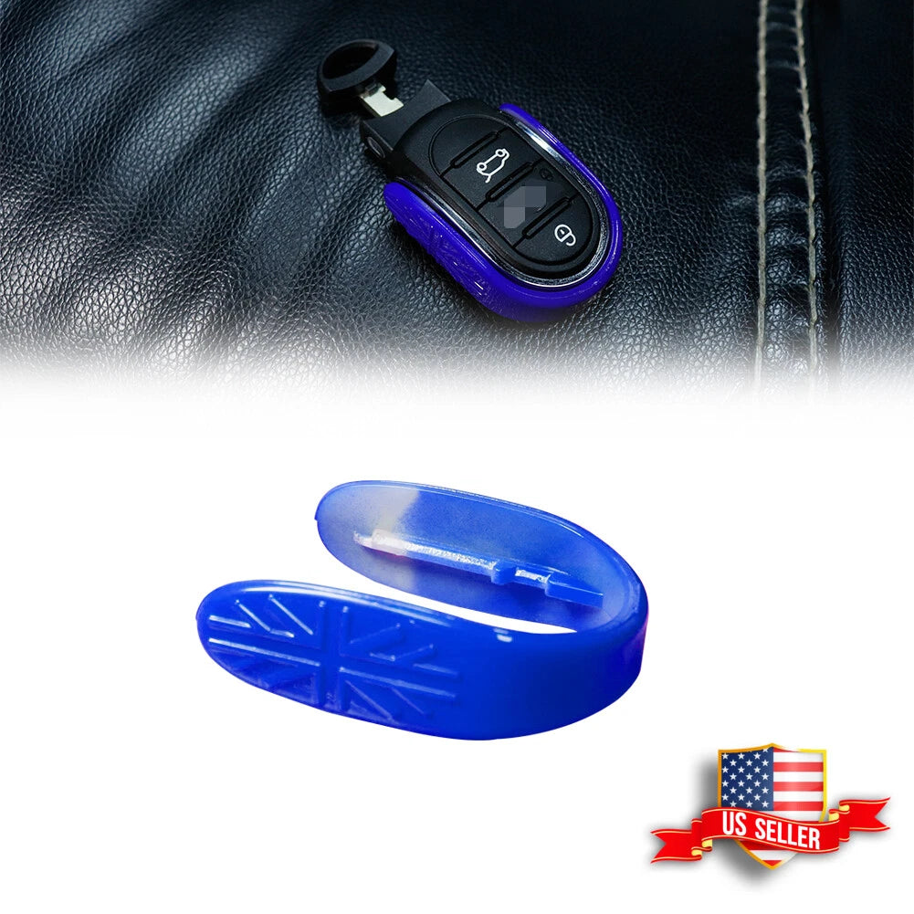 3D Union Jack Blue Key Fob Case Cover for MINI Cooper F55 F56 F57 (2014–2023)