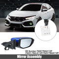 3 Pin Right Side Exterior Door Mirror Assembly for Honda Civic (2016–2021)