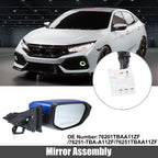3 Pin Right Side Exterior Door Mirror Assembly for Honda Civic (2016–2021)