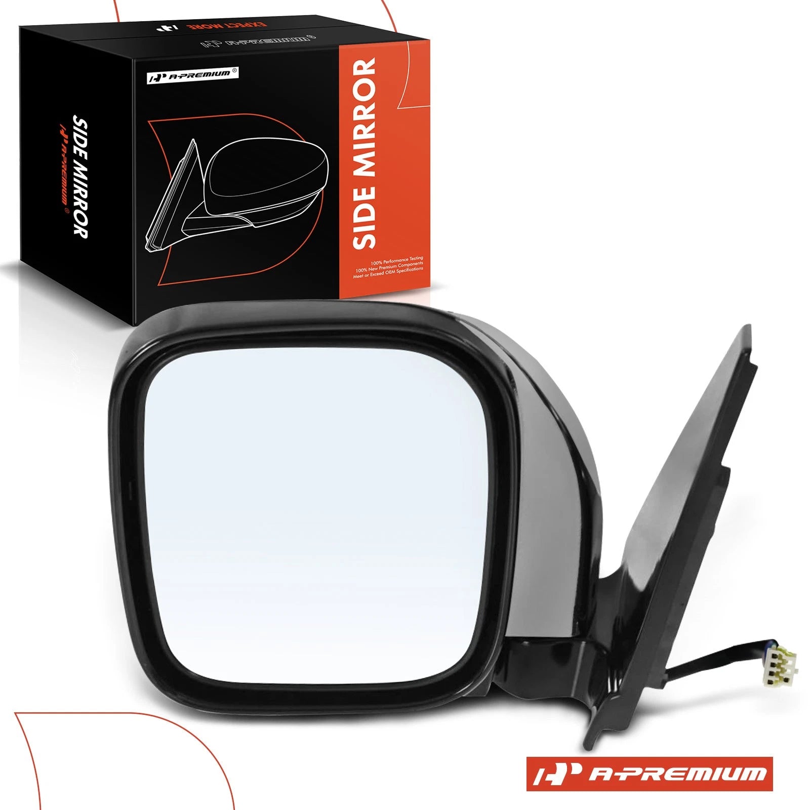 Heated Manual Fold Driver Power Mirror for Mitsubishi Montero (2001–2006)