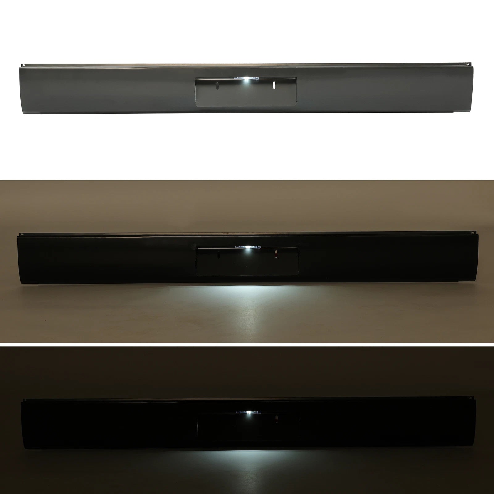 Rear Bumper Roll Pan w/LED License Plate Light for Toyota Tacoma (1995–2004)