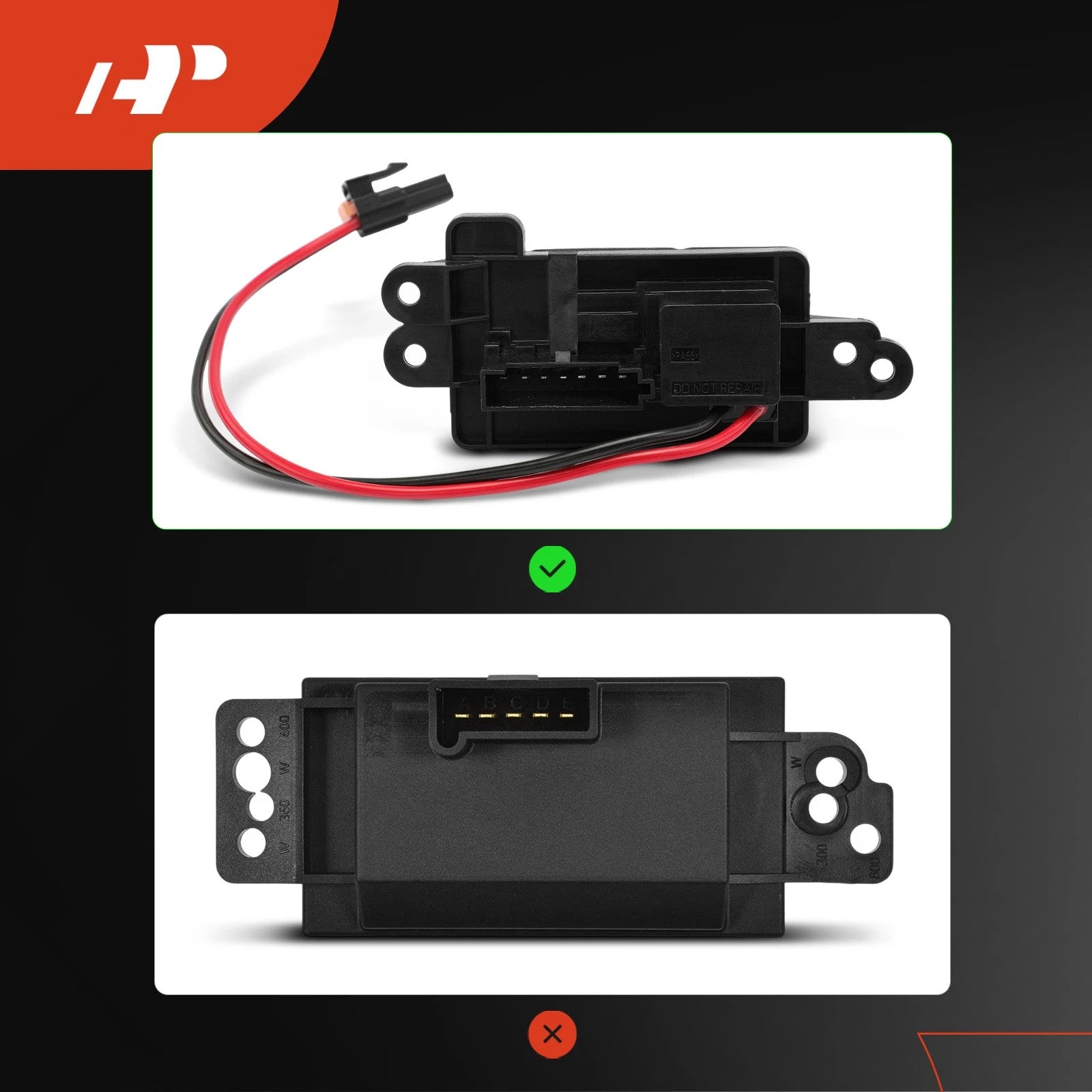 HVAC Blower Motor Resistor Kit for GMC Envoy, Chevy Trailblazer (2002–2009)