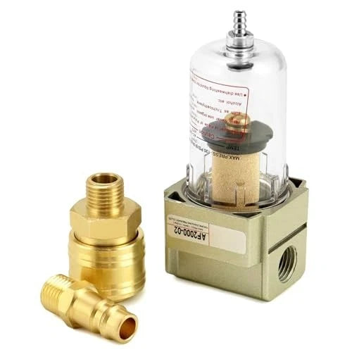 1/4 Inch Thread Compressed Air Filter Separator with Mounting Bracket Kit