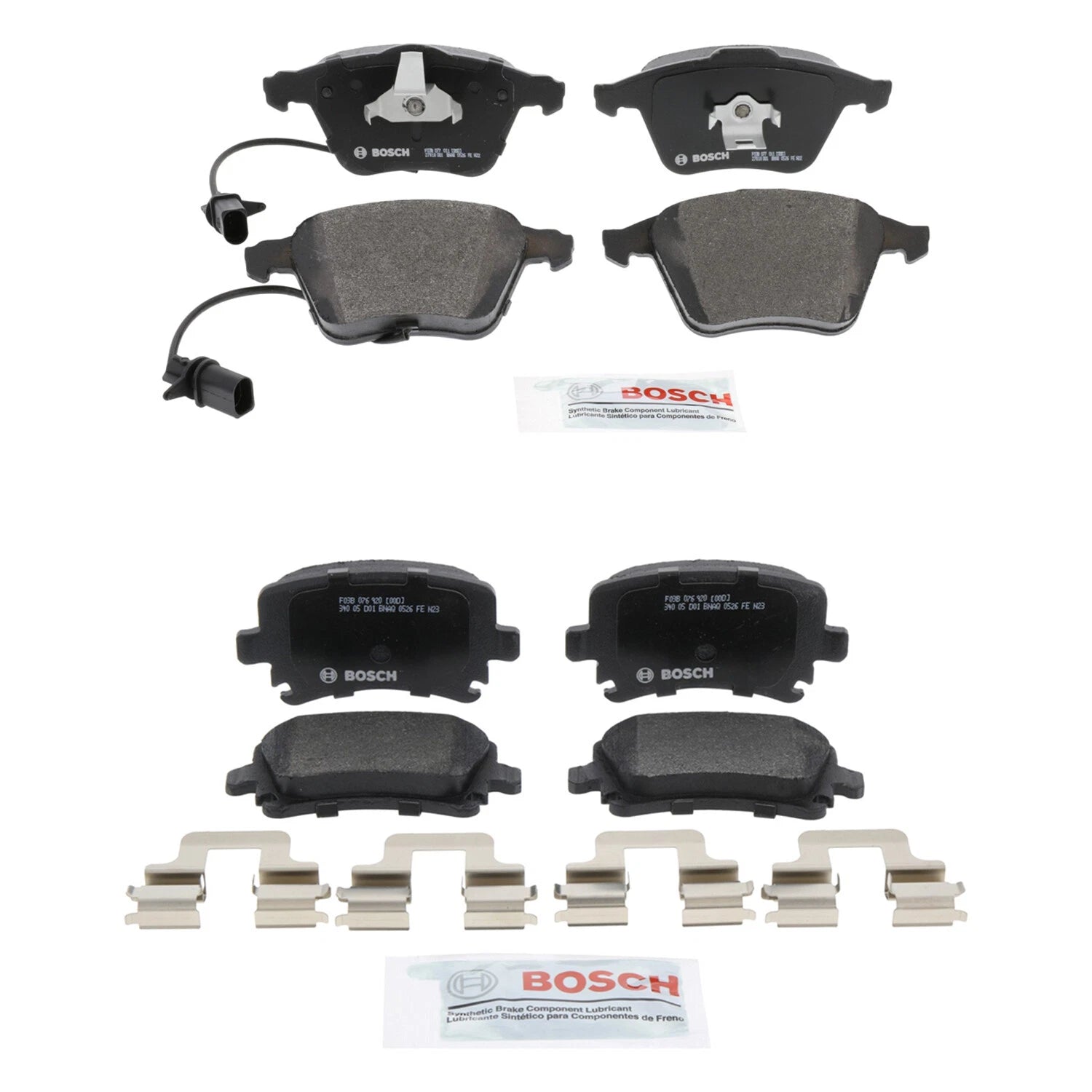 Bosch Quietcast Disc Brake Pad Kit for Audi A4 Quattro A6 Quattro (2002–2009)
