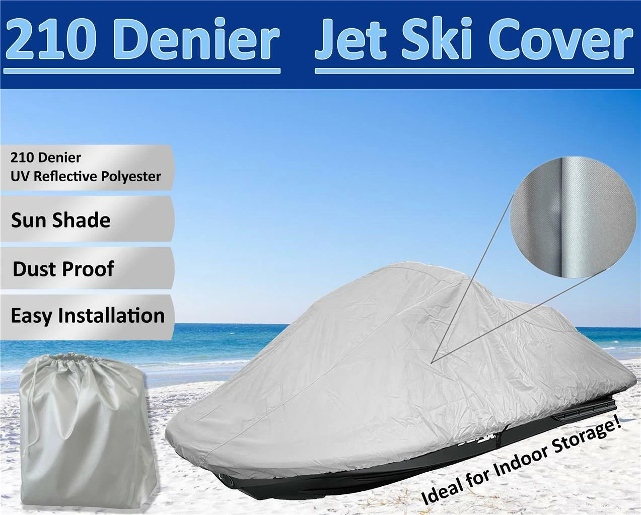 Jet Ski Cover for Sea Doo GTI 130 (2020–2022) PWC Storage